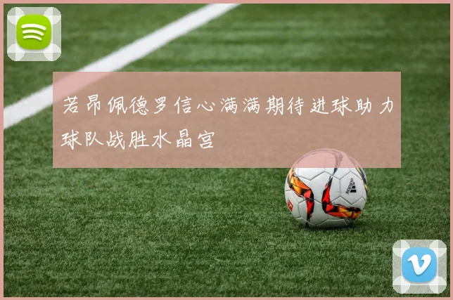 若昂佩德罗信心满满期待进球助力球队战胜水晶宫